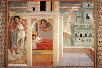 ベノッツォ・ゴッツォーリ Painting - 聖フランシスコの生涯の場面 場面 2北の壁 ベノッツォ・ゴッツォーリ
